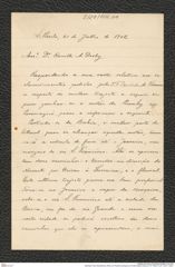 Nachlass Franz Steindachner, Brief von Theodoro Sampais an Orville Adelbert Derby (21.07.1902), Inv.Nr. 104.01, Seite 1